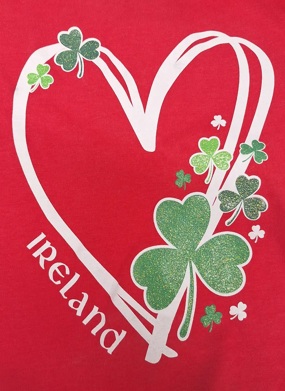 Ireland Shamrock Heart T-Shirt